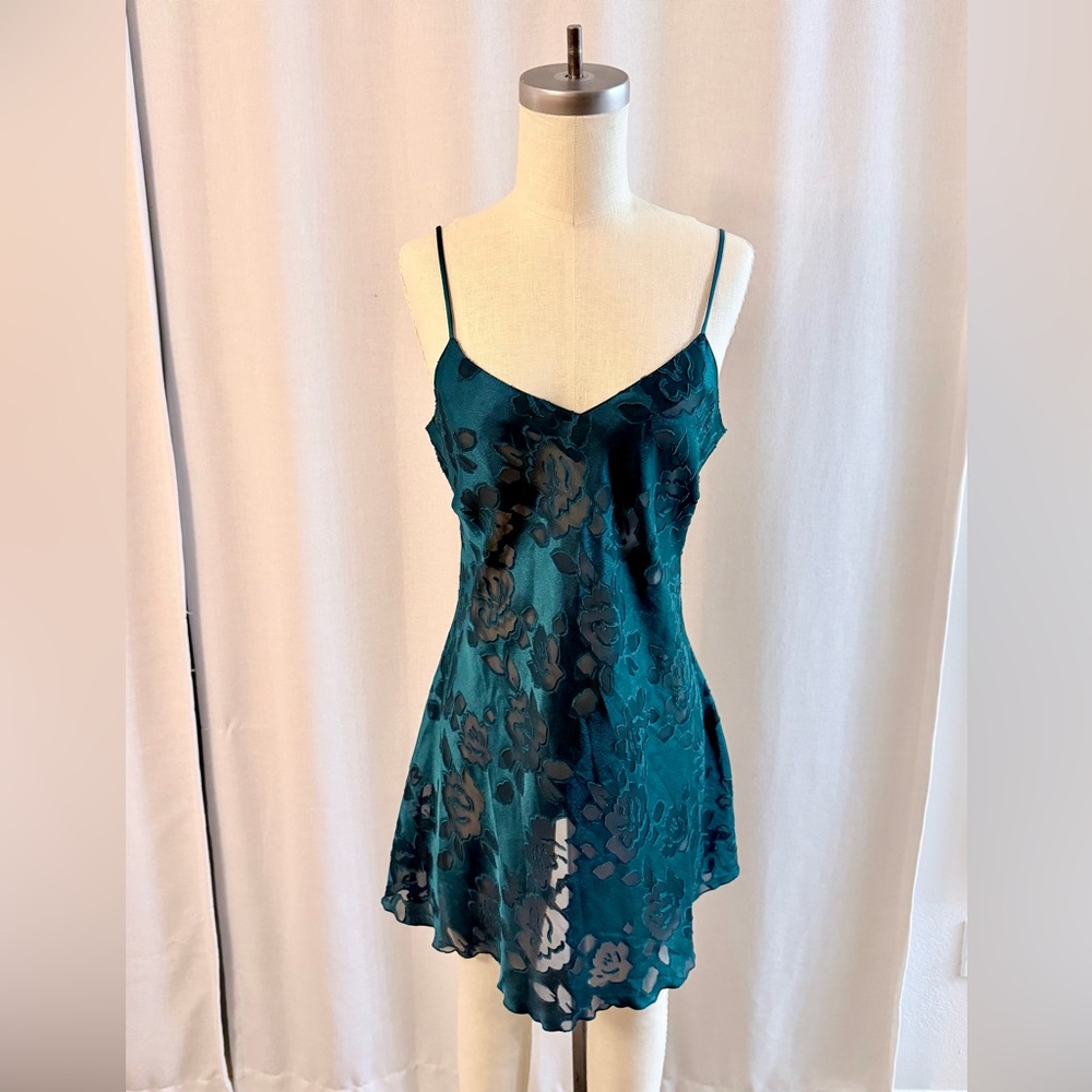 Victoria's Secret Vintage Floral Burnout Slip Dress